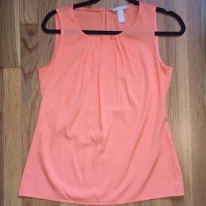 Coral Banana Republic blouse